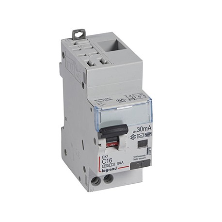 Disjoncteur différentiel DXᶾ 6000 - 1P+N - Auto/Vis - 16A - F - 10kA - 30mA