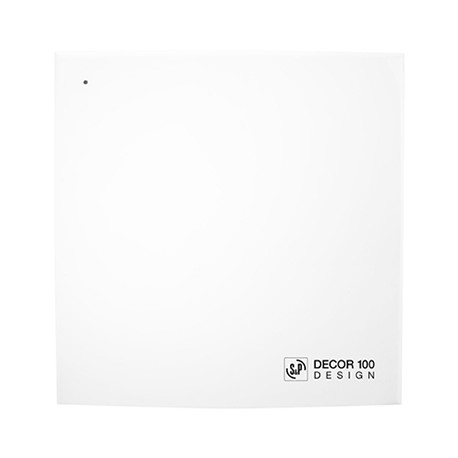 Aérateur extra-plat Decor 100 CZ - 10,7W - 80m3/h - Avec clapet anti-retour