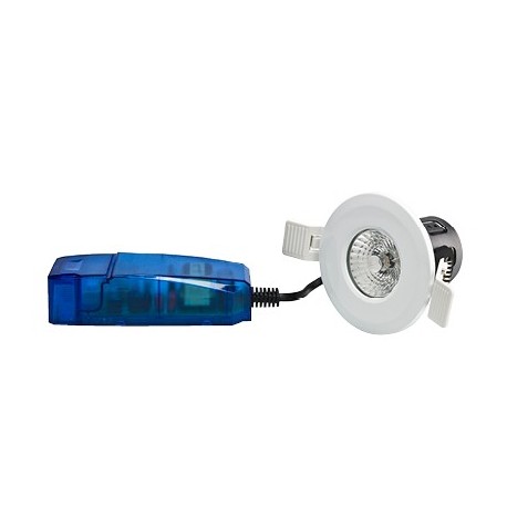 Spot encastré LED'UP Eco - 6W - Ø82mm - 4000°K - 490Lm - Avec alim - Blanc