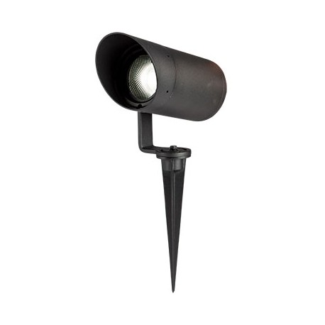 Projecteur extérieur Tube 2 - 10W - 3000K - IP65 - Aluminium - Noir