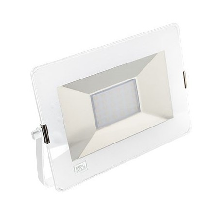 Projecteur extérieur Yako Slim - 30W - 4000K - IP65 - Aluminium - Blanc