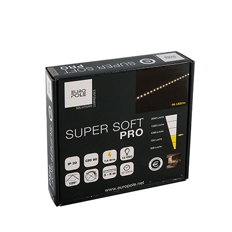 Pack ruban LED SUPER SOFT PRO - 3m - 7,5W/m - 4000K