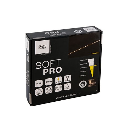 Pack ruban LED SOFT PRO - 5m - 10W/m - 3000K