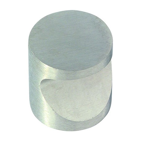Bouton encoche - ø20mm - Laiton nickelé