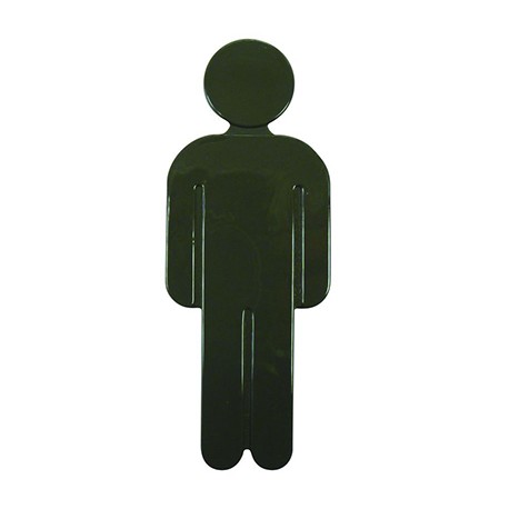 Idéogramme Homme - Nylon - Auto-adhésif - Gris foncé