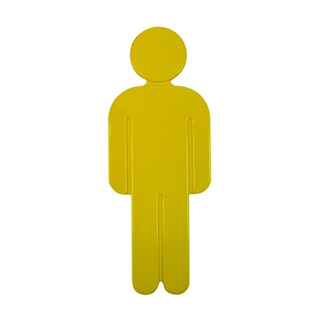 Idéogramme Homme - Nylon - Auto-adhésif - Jaune