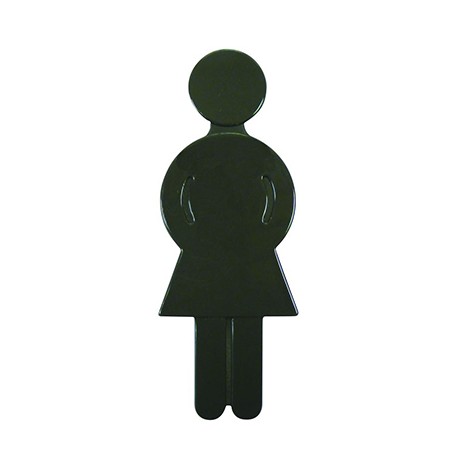 Idéogramme Femme - Nylon - Auto-adhésif - Gris foncé