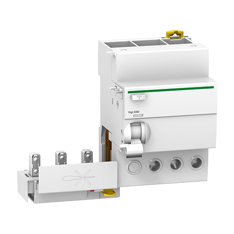 Bloc différentiel Vigi iC60 3P - 40A - 300 mA - Type AC - 230-240V 400-415V