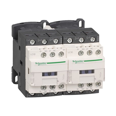 Contacteur inverseur TeSys LC2D - 440V - 3P - AC-3 - 12A - Bobine 24Vca