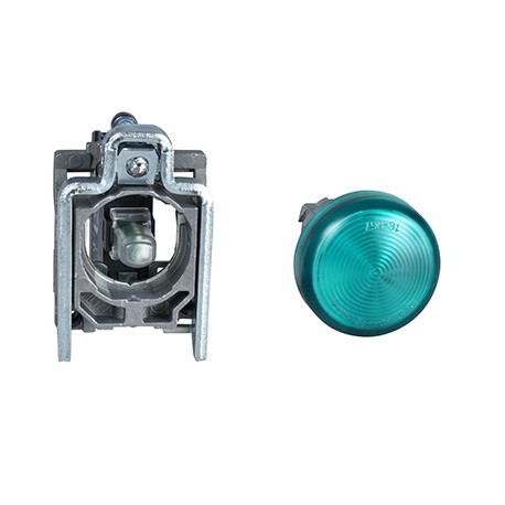 Voyant lumineux Harmony - ø22mm - Cabochon lisse vert
