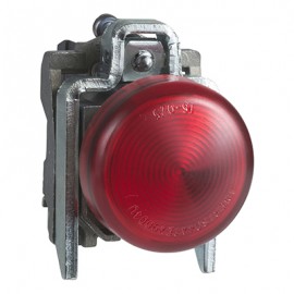 Voyant lumineux Harmony - ø22mm - Cabochon lisse rouge