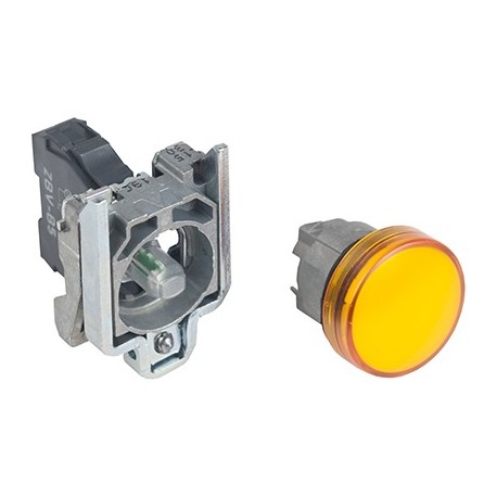 Voyant lumineux Harmony - ø22mm - Cabochon lisse orange