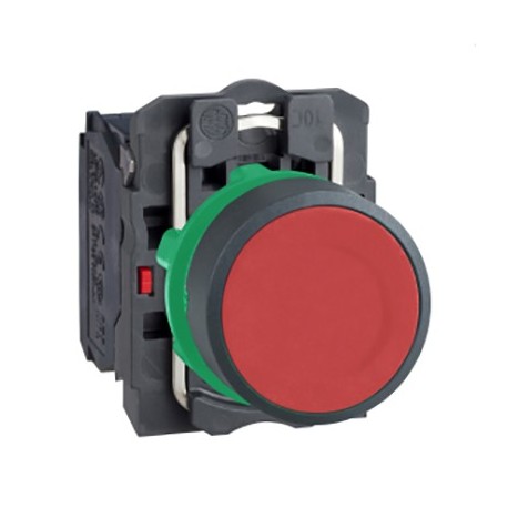 Bouton-poussoir Harmony - 1O - A impulsion - Affleurant - Rouge