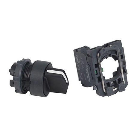 Bouton tournant Harmony - 2 positions - Noir