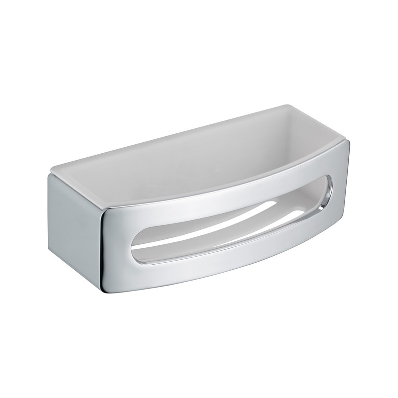 Porte-savon Inox + Sac à Savon - Adhésif Sans Perçage, 14x8x5 Cm, Argenté, Pour Salle De Bain Et Cuisine