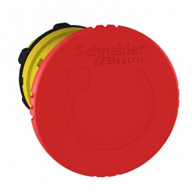 Tête de bouton arrêt urgence Harmony XB5 - Pousser/tourner - Rouge