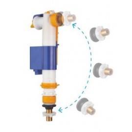 Robinet flotteur hydraulique - Alimentation latérale ou inférieure - Double débit - à câble -  3/6L