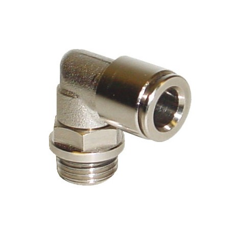 Lot de 10 raccords instantanés coudes - ø4mm - 1/8” BSPP - Laiton