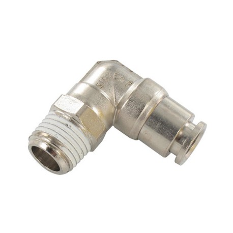 Lot de 10 raccords instantanés équerres - Mâle - ø12mm - 3/8” BSPT - Laiton