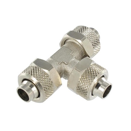 Raccord à coiffe té - ø6mm - Laiton