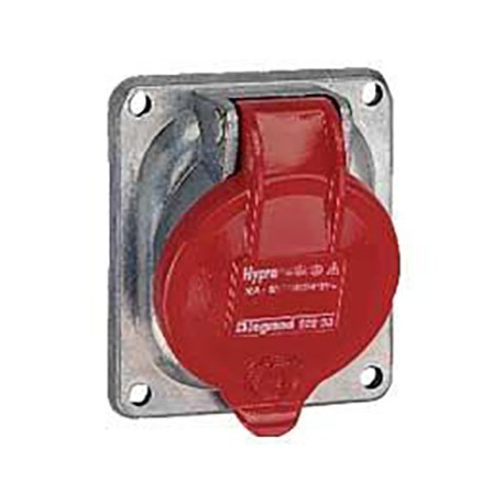 Prise fixe Hypra - 63A - IP44 - 380/415V~ - 3P+T - Métal