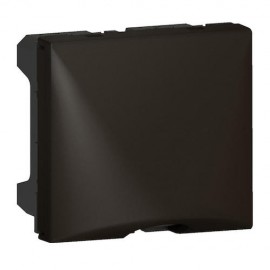 Sortie de câbles Mosaic avec serre-câbles - 2 modules - Noir mat