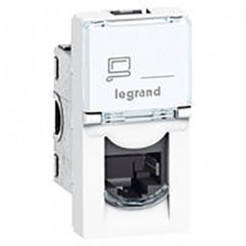 Prise Mosaic RJ45 - Catégorie 6 - UTP - Blanc 