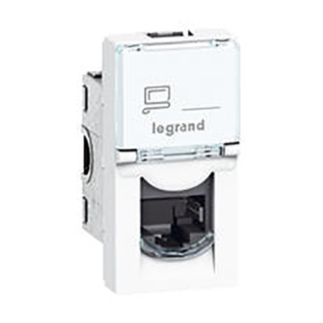 Prise Mosaic RJ45 - Catégorie 6 - UTP - Blanc 