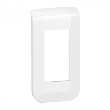 Plaque de finition pour appareillage Mosaic - 1 module - Blanc