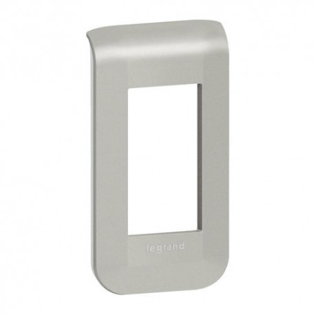 Plaque de finition pour appareillage Mosaic - 1 module - Alu