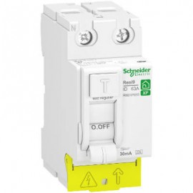 Interrupteur différentiel 63A XP Resi9 - Type FSI - Bipolaire - 30mA - 230V CA - Peignable