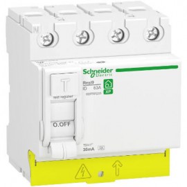 Interrupteur différentiel 63A XP Resi9 - Type FSI - Tétrapolaire - 30mA - 400V CA - Peignable