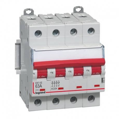 Interrupteur-sectionneur DX³-IS à déclenchement 4P - 400V~ - 63A - 4 modules
