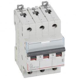 Disjoncteur DX³ 6000 - 3P - 10kA - 400V~ - 2A - vis à vis - Courbe C