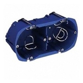 Boite d'encastrement Multifix Plus - Double poste - Prof 50mm Entraxe 57mm