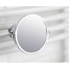 Miroir suspendu pour sèche-serviettes - Rond - Chrome