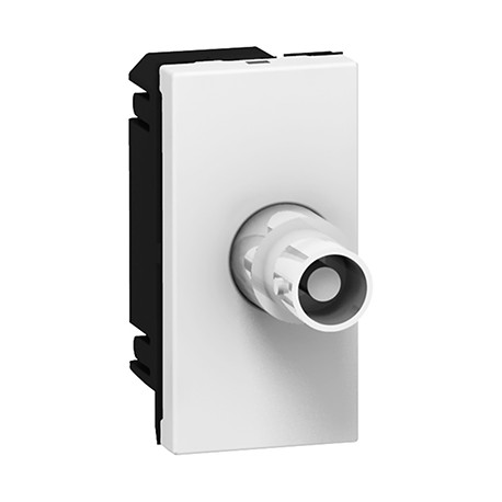 Prise BNC 75 femelle Mosaic - 1 module - Blanc