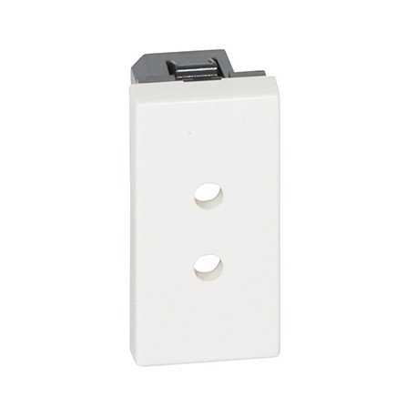 Prise de courant 2P TBT - 3A - 15W - 1 module - Blanc antimicrobien