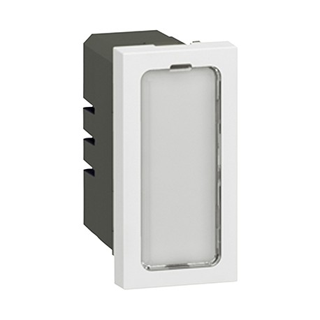 Voyant simple antimicrobien Mosaic - Témoin ou lumineux - 1 module - Blanc
