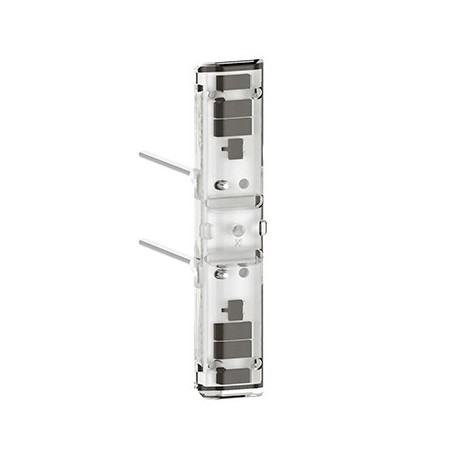 Voyant LED témoin Mosaic - Easy-LED - 230V - LED blanche - Socle rouge