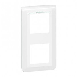 Lot de 10 plaques Mosaic - 2x2 modules - Blanc antimicrobien - Vertical