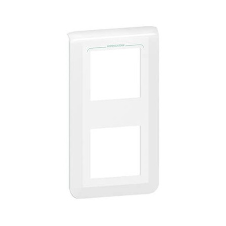 Lot de 10 plaques Mosaic - 2x2 modules - Blanc antimicrobien - Vertical