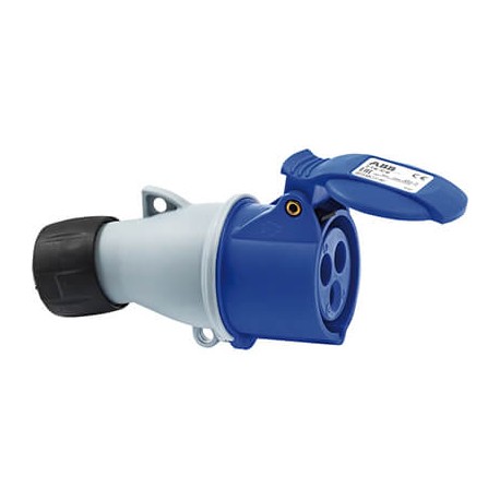 Prolongateur monophasé - 1P+N+T - 16A - 230V - Bleu, noir et blanc