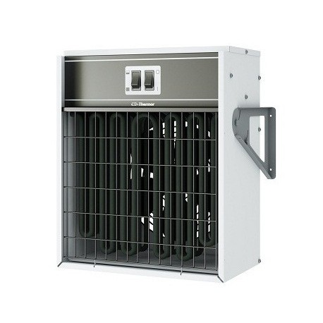 Aérotherme Aérofixe digital 5/3.3 Kw - 400V Tri+N - Blanc & gris