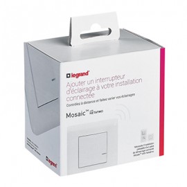 Interrupteur variateur filaire connecté - Mosaic with Netatmo - Blanc