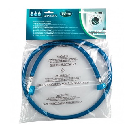 Tuyau d'alimentation - Eau froide - ø10/17mm - 2,5m