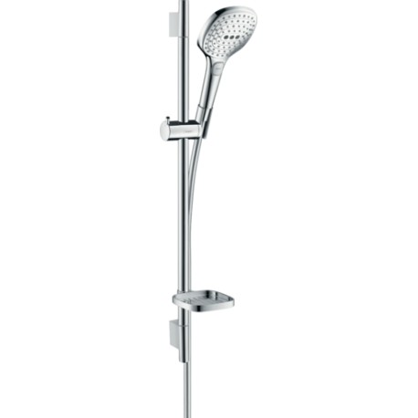Set de douche Raindance Select E 120 - 3 jets - avec barre Unica Croma 65cm et porte savons - Chrome