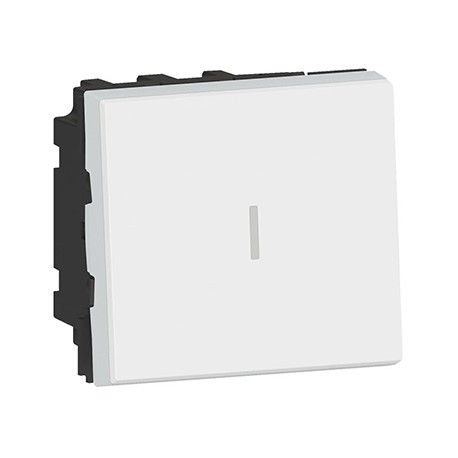 Permutateur Mosaic Easy-LED - 10 AX - 250 V - 2 modules - blanc