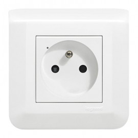 Prise de courant pour installation connectée - 16A - 3680W - Mosaic with Netatmo - Blanc