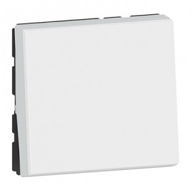 Interrupteur va-et-vient Mosaic Easy-LED - 10 AX - 250V - 2 modules - Blanc antimicrobien